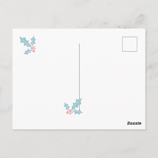 BABY SHOWER | Briefkaart Moeder der & Snowflakes (Achterkant)