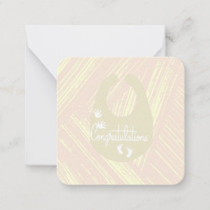 Baby Shower-briefkaart Notitiekaartje