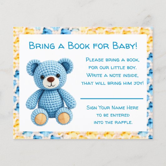 Baby Shower Bring a Book for Baby Flyer (Voorkant)