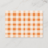 Baby shower Brouwen Pompoen Spice Boeken voor Baby Informatiekaartje (Achterkant)