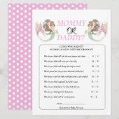 Baby shower Brpwn Mermaid onder het zee. Kaart (Voorkant / Achterkant)