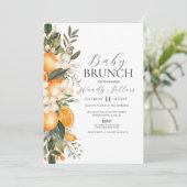 Baby shower Brunch Bloemen Bachelorette Fruit Kaart (Staand voorkant)