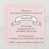 baby shower Brunch Uitnodiging (Voorkant / Achterkant)