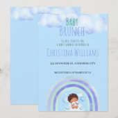 Baby shower Brunch Uitnodiging (Voorkant / Achterkant)