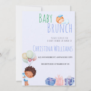 Baby shower Brunch Uitnodiging