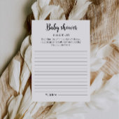 Baby Shower Bucket List Game Printable, Kaart