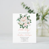 BABY SHOWER BUDGET - uitnodiging (Staand voorkant)