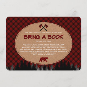 Baby shower Buffalo Pset Lumberjack brengt boek me Informatiekaartje