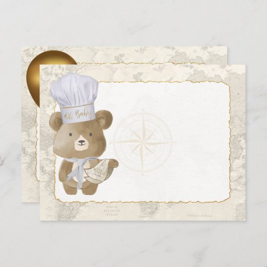 Baby shower Buffet Kaarten (Voorkant / Achterkant)