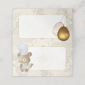 Baby shower Buffet Kaarten Plaatskaartje (Buitenkant ongevouwen)