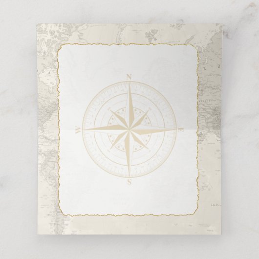 Baby shower Buffet Kaarten Plaatskaartje (Binnenkant ongevouwen)