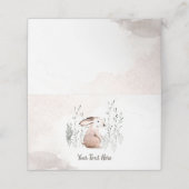 Baby shower Buffetlabel, bosdieren Plaatskaartje (Buitenkant ongevouwen)