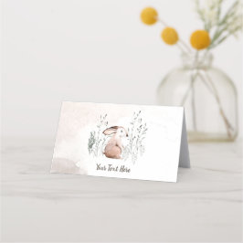 Baby shower Buffetlabel, bosdieren Plaatskaartje