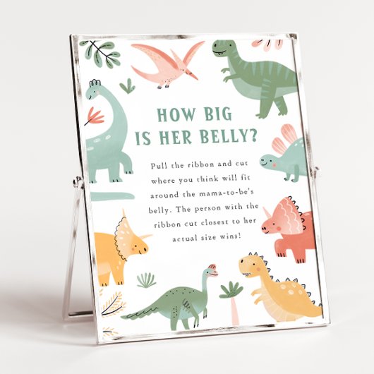Baby Shower Buikbordje Poster