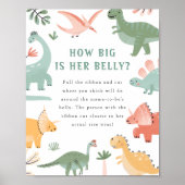 Baby Shower Buikbordje Poster (Voorkant)