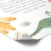 Baby shower buikteken poster (Hoek)