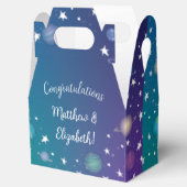 Baby shower buitenruimte bedankdoosjes (Geopend)