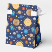 Baby shower buitenruimte Galaxy Universe sterren Bedankdoosjes (Achterkant)