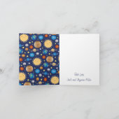 Baby shower buitenruimte Galaxy Universe sterren Bedankkaart (Binnen)
