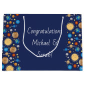 Baby shower buitenruimte Galaxy Universe sterren Groot Cadeauzakje (Voorkant)