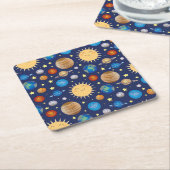 Baby shower buitenruimte Galaxy Universe sterren Kartonnen Onderzetters (Schuin)