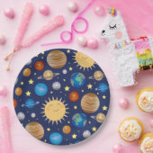 Baby shower buitenruimte Galaxy Universe sterren Papieren Bordje (Feest)