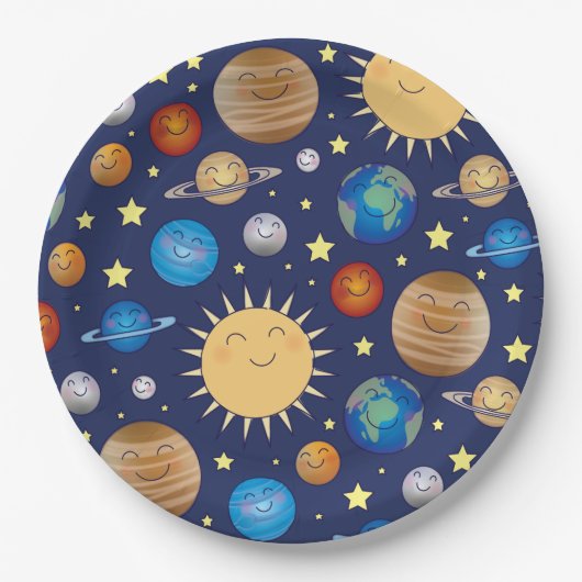 Baby shower buitenruimte Galaxy Universe sterren Papieren Bordje (Voorkant)