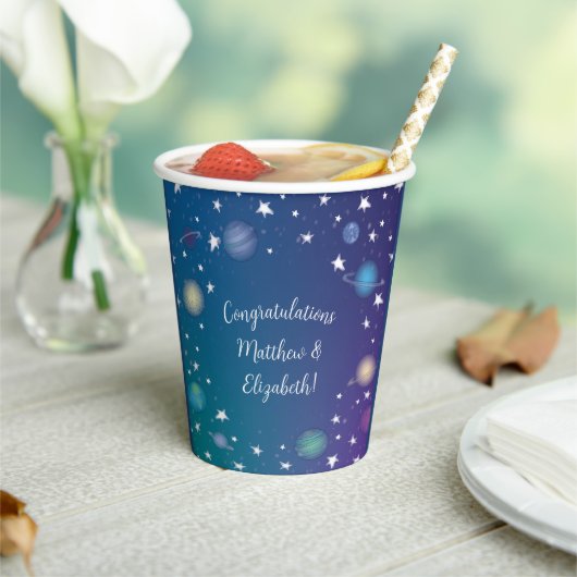 Baby shower buitenruimte papieren bekers (Insitu)