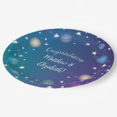 Baby shower buitenruimte papieren bordje (Gekanteld)