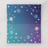 Baby shower buitenruimte plaatskaartje (Binnenkant ongevouwen)