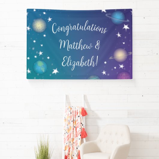 Baby shower buitenruimte spandoek (Insitu)