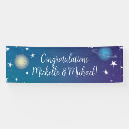 Baby shower buitenruimte spandoek