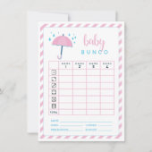Baby shower Bunco Game Scorecard Kaart (Voorkant)