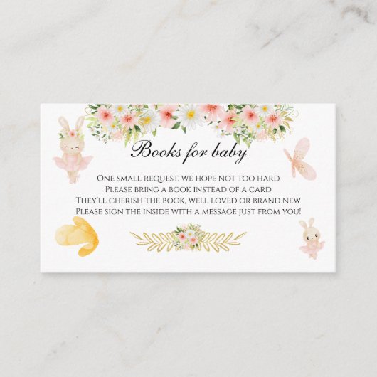 Baby shower bundelkaart informatiekaartje (Voorkant)