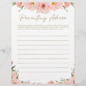 Baby shower Bundle - Ouderschap advies Briefhoofd (Voorkant)