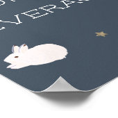 Baby shower Bunny Beverages Poster (Hoek)