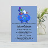 Baby shower Bunny Egg #3-2 Uitnodiging Kaart (Staand voorkant)