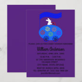 Baby shower Bunny Egg Car#1-2 Uitnodiging Kaart (Voorkant / Achterkant)