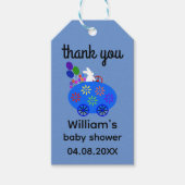Baby shower Bunny Egg Car #2 Gift Label Cadeaulabel (Voorkant)