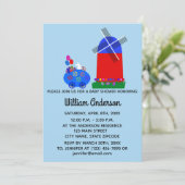 Baby shower Bunny Egg Car #4-2 Uitnodiging Kaart (Staand voorkant)