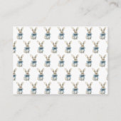 Baby shower Bunny Registry Informatiekaartje (Achterkant)