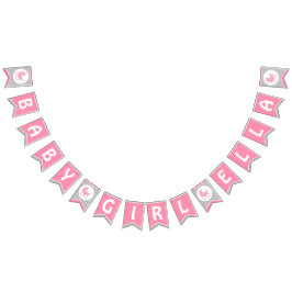 Baby shower Bunting Flag/Banner for Baby Girl Vlaggetjes