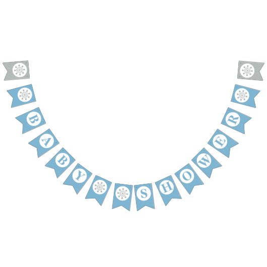 Baby shower Bunting Flags - Jongen Babyshower Vlaggetjes (Alle)