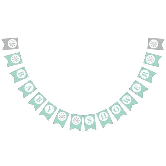 Baby shower Bunting Flags - Jongen Babyshower Vlaggetjes (Alle)