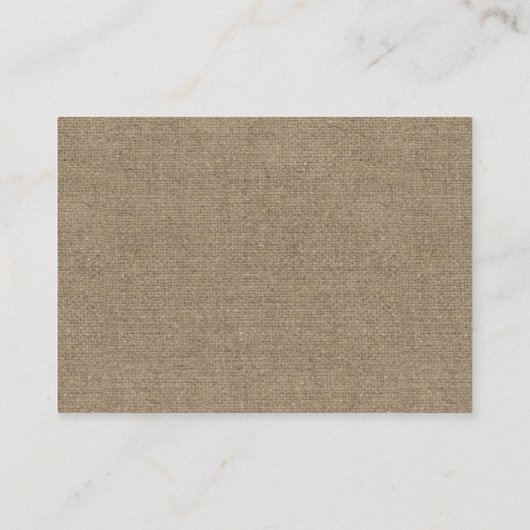 Baby shower Burlap & Lace Breng een boek aanvraag Informatiekaartje (Achterkant)