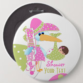 BABY SHOWER + BUTTON (Voorkant /achterkant)