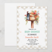 Baby Shower By Mail feest uitnodiging (Voorkant / Achterkant)