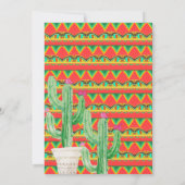 baby shower Cactus Uitnodigingstaco over baby's Kaart (Achterkant)