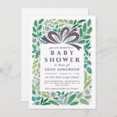 Baby shower cadeau, genderneutraal kaart (Voorkant / Achterkant)