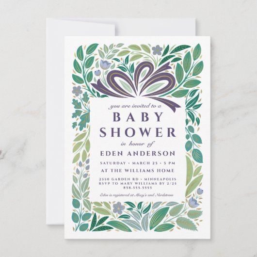 Baby shower cadeau, genderneutraal kaart (Voorkant)